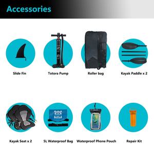 <span class=keywords><strong>Kayak</strong></span> de punto de caída inflable JTRDA de 426cm para 2 personas, doble cámara de aire, <span class=keywords><strong>Kayak</strong></span> plegable portátil de <span class=keywords><strong>alta</strong></span> presión con asiento - Product Image 6