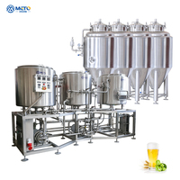 Système d'équipement de brassage de bière artisanale micro-mini en acier inoxydable 304 commercial 200L