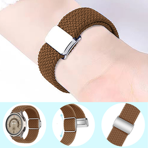 Bande magnétique CAOWTAN pour <span class=keywords><strong>Huawei</strong></span> <span class=keywords><strong>Watch</strong></span> <span class=keywords><strong>GT</strong></span> 2 <span class=keywords><strong>3</strong></span> Bracelet pour Samsung <span class=keywords><strong>Watch</strong></span> 6 5 4 <span class=keywords><strong>Pro</strong></span> Classic Active2 20mm 22mm Bracelet tressé en nylon - Product Image 2