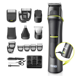 Juego de cortapelos eléctricos DSP, recortador portátil USB recargable para hombres con accesorios para cortar el pelo de la barba y la nariz - Product Image 1