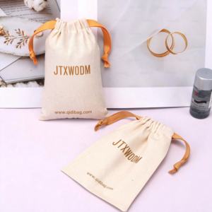 Bolsa de Almacenamiento de Joyerí<span class=keywords><strong>a</strong></span> <span class=keywords><strong>con</strong></span> Cordón, Reutilizable y Reciclable, de Lona, <span class=keywords><strong>con</strong></span> Logotipo Personalizado Impreso, Embalaje de Regalo de Algodón - Product Image 3