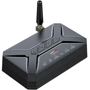 40M Enhanced Stereo AUX 3.5mm Jack RCA Hands Free Wireless Audio Adapter TV PC 2 In 1 Bluetooth 5.0 Transmitter Receiver