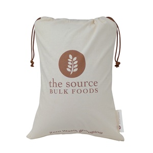 Sac à cordon de serrage en toile organique, personnalisé, moins cher, nouvelle collection - Product Image 1