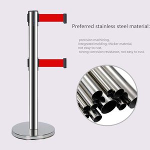 Stanchion-<span class=keywords><strong>correa</strong></span> retráctil para control de multitudes, cinturón de barrera, cola de seguridad - Product Image 6