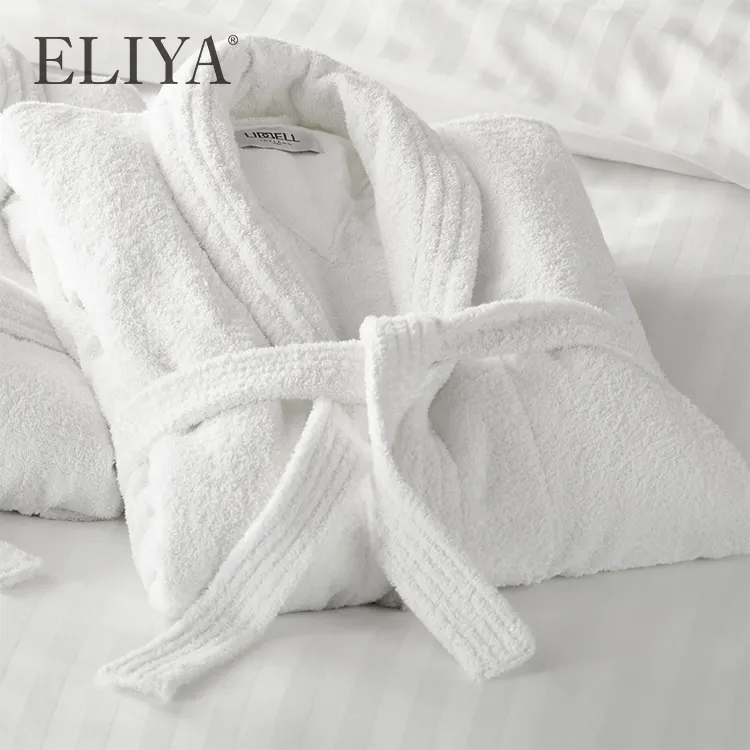 100% Cotton Velour Hotel Spa Bath Robe