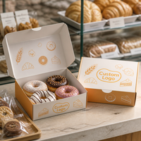 Konditorei-Box mit Eigenmarke Weiße Kartonverpackung OEM Lebensmittelverpackung Kundenspezifisch Bedruckt für Großhandel und Massenlieferung