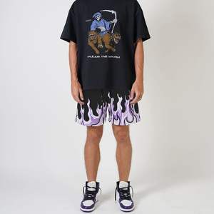 Men's Basketball <b>Shorts</b> Casual Workout Athletic <b>Shorts</b> Mesh Flame Graphic Print Running <b>Short</b> - Product Image 2