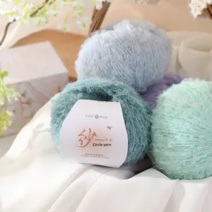 Hilo de Lana Mezclada de Entrega Rápida, Color Sólido, en Bucle, Anti-Pilling, para Tejer a Crochet, Manualidades, Suéter, Bufanda, Muñeca - Product Image 2