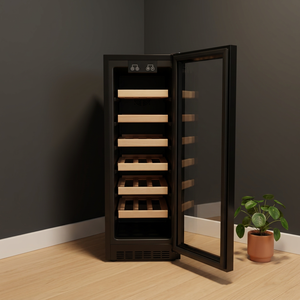 Refrigerador de vino empotrado de una o dos zonas con compresor, para uso doméstico, bajo encimera, para cocina. - Product Image 1