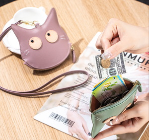 Nouveauté : Porte-monnaie à suspendre au cou, mignon, dessin animé, mini porte-cartes, mini portefeuille en cuir véritable, sac de rangement - Product Image 5