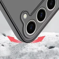 Pour S23/S22/S21/A52/A53/A54/A34/S21 FE/S24 Ultra, coque de téléphone portable en TPU, protection intégrale, luxe, givrée, anti-chute
