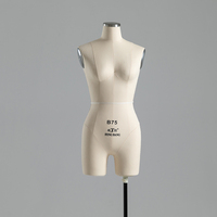 Mannequin de couture féminin B75 à cuisses séparées, à aiguiller, pour la confection de patrons de soutiens-gorge et de sous-vêtements