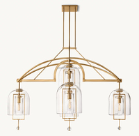 Lampe suspendue en cuivre, style industriel vintage, avec abat-jour en verre, idéale pour restaurant et salle à manger - Offre spéciale
