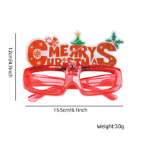 Lunettes de Noël Père Noël et Renne très populaires, accessoire photo amusant pour dîner familial et événements de fin d'année