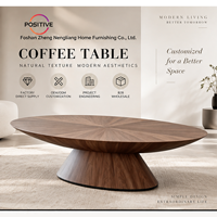 Table basse ovale, design minimaliste moderne du milieu du siècle, design créatif, meubles de salon, OEM ODM, vente en gros directe d'usine