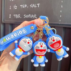 Kawaii 3D PVC dibujos animados japonés Anime llavero lindo mochila colgante <span class=keywords><strong>Doraemon</strong></span> llavero - Product Image 2