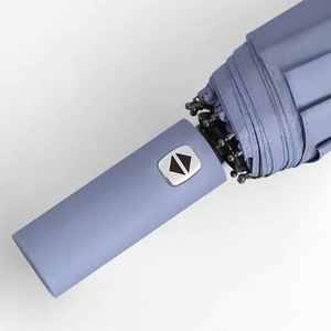 Parapluie de protection UV entièrement automatique à double armature, 24 baleines, revêtement noir, nouveauté, pare-soleil pour hommes et femmes, cadeau - Product Image 2