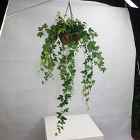 Guirlande de lierre artificiel de 80 cm de haut, vigne verte artificielle, plantes artificielles pour l'intérieur et l'extérieur, pour la maison et le balcon