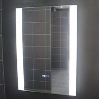 Nouveau design, miroir intelligent rectangulaire personnalisé anti-buée avec éclairage LED pour salle de bain, miroirs de salle de bain LED avec lumière à vendre