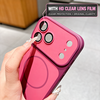 Étui hybride TPU PC plus épais de 2,0 mm, aimant 1500GS, film de protection d'écran HD transparent, revêtement antidérapant mat pour une protection quotidienne contre les chutes