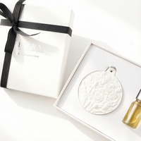 Diffuseur de parfum d'ambiance en céramique personnalisé de luxe pour armoire et voiture, avec huiles essentielles et bâtonnets parfumés