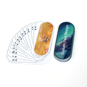 Sublimation de logo personnalisé PVC Kem Jeu de cartes à jouer 100% <span class=keywords><strong>Fournier</strong></span> en plastique pour divertissement familial - Product Image 3