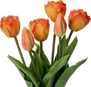 Ramo de Tulipanes Artificiales con Tacto de Goma Suave, Flor Artificial para Decoración de Interiores, Hogar, Navidad, Día de San Valentín - Product Image 4