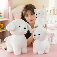 Peluche chien super douce multi-tailles, très populaire, jouet en peluche Kawaii, poupée réconfortante pour enfants, animaux de dessin animé en peluche, vente en gros