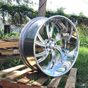 Rines Forjados de 20, 22 y 24 Pulgadas, 5x5, 6x5.5, Pulidos, Cepillados, Transparentes, de 6 Radios, para Chevy C10, Silverado, Sierra, Personalizados - Product Image 2