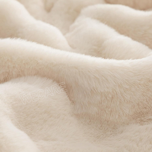 Sang trọng 350GSM 450gsm 550gsm Faux Fur flannel chăn hai mặt lót ném chăn cho phòng khách Ghế sofa giường - Product Image 4