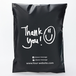 Hot Bán Biểu Tượng Tùy Chỉnh In Tái Chế Màu Đen Thể Hiện Chuyển Phát Nhanh Túi Quần Áo Vận Chuyển Gói Phong Bì Poly Thư Túi Cho Quần Áo - Product Image 2