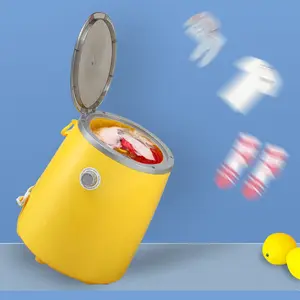 Yüksek kaliteli 5kg büyük kapasiteli bebek giysileri sarı Mini tek küvet çamaşır makineleri