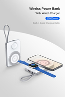 Batteries externes magnétiques ultra-minces personnalisées 10000 mAh, charge rapide portable PD 22,5 W, Power Bank sans fil MagSafe pour iPhone 17