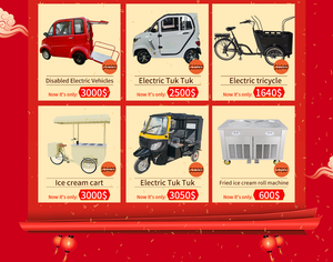 Mobile Ice Cream Vending Tricycle with Mini Refrigerator Adult 3 Wheels Cargo Bike <b>Freezer</b> Bicycle for Cold Drinks - Product Image 3