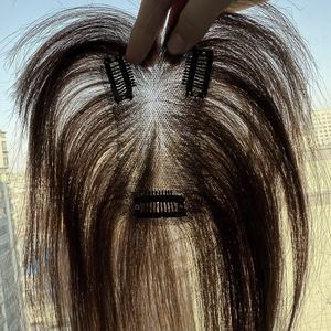 Extensiones de <span class=keywords><strong>Cabello</strong></span> Humano con Base de Encaje, Flequillo Postizo con Clip, Extensión de Flequillo <span class=keywords><strong>Natural</strong></span> Invisible para Mujeres, Pelucas - Product Image 2