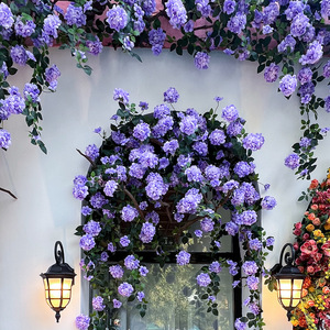 <b>Artificial</b> Flower Vines Decorative Wall Archway Landscaping Multi Piece Package Trendy Evergreen Plastic Silk Fabric - Product Image 1
