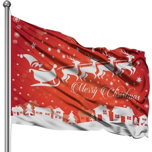 Drapeaux extérieurs en polyester personnalisés de 12x18 pouces bannière publicitaire 3x5 avec impression numérique pour les événements de groupe logo personnalisé - Product Image 3