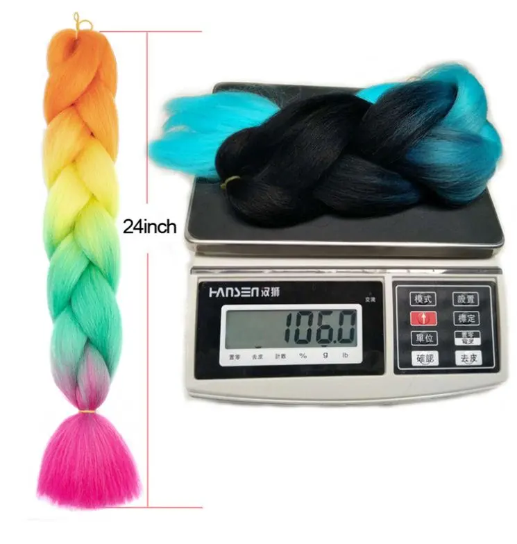 Synthetic Hair Kanekalons Fiber Braid Hair Ombre Prestretched Braiding Wholesale Price Pre Stretched Synthetic Hair Extension