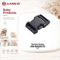 ANMCO Chine Usine ODM OEM Boucles de ceinture de sécurité à 5 points en plastique à dégagement rapide central pour poussette de bébé