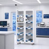 Armoire de pesage intelligente pour le suivi des doses unitaires, automatisation pharmaceutique pour la gestion des comprimés et des flacons avec synchronisation des stocks en temps réel
