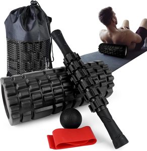 5 in 1 köpük rulo Set derin doku kas masaj Fitness egzersiz için köpük rulo tüm vücut masajı rulosu için - Product Image 1