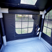 Grand abri portable imperméable avec auvent pour 4 à 6 personnes, cabane facile à installer pour les voyages et les pique-niques, tente de camping gonflable pour l'hiver