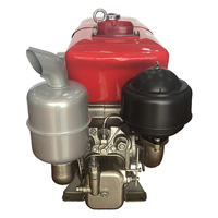 Vision ZS195 أسطوانة واحدة أفقية 4 stroke 13HP محرك ديزل مبرد بالماء