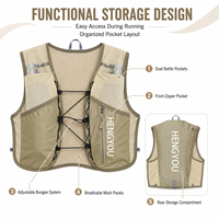 Gilet d'hydratation personnalisé, fabricant OEM, gilet d'hydratation léger et réglable pour femmes, pour le cyclisme, la course à pied, le marathon, le jogging, la randonnée