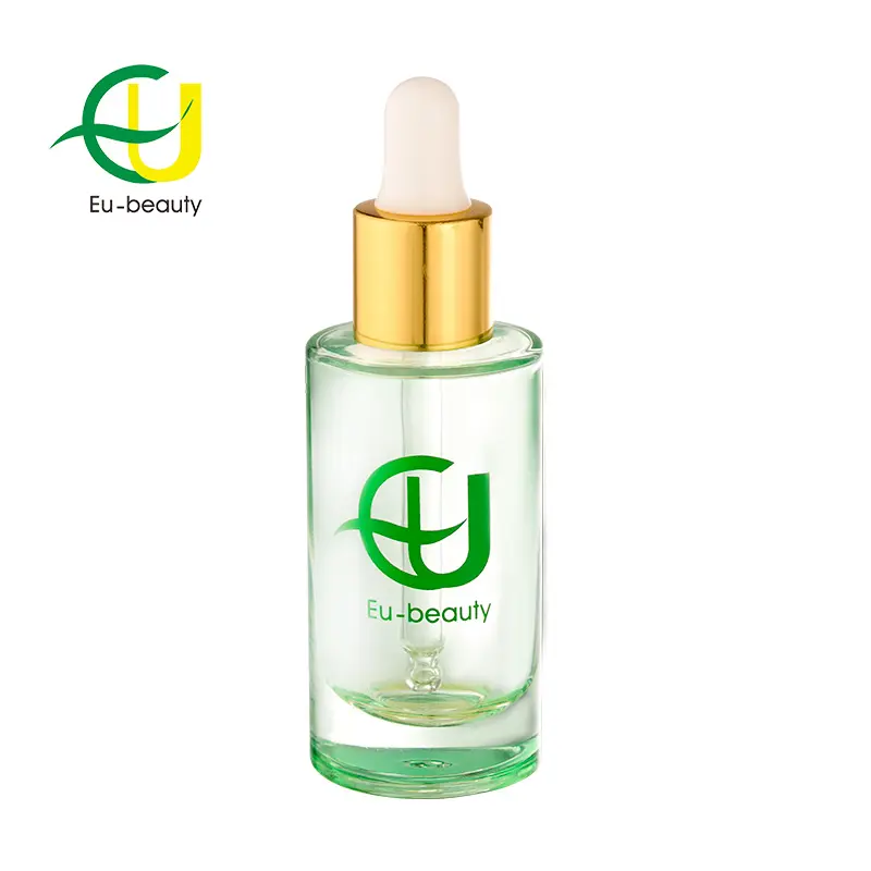 10Ml Green Glass Bottle aroma Perfume Oil Bottle With Rubber Head Dropper cap