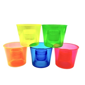 Tazas de bombardero de plástico, vasos de chupito de fiesta de bomba, vasos de bombardero de plástico duro de Color neón desechables, vasos de chupito de bomba Jager - Product Image 3