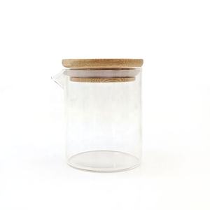 Leere hitze beständige Glas kerzen glas Großhandel 6 Unzen Massage Milchglas Kerzen glas mit Deckel - Product Image 1