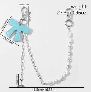<b>Extender</b> With Pearl Bag <b>Chain</b> Gold Clasp Detachable Cherry Purse Charm for Handbag Diy Accessories - Product Image 4