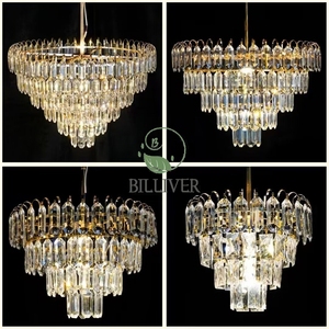 Đạo Cụ Đám Cưới Acrylic Pha Lê Ice Bar Ánh Sáng Mặt Dây Chuyền Mạ Sắt Nghệ Thuật Kim Cương Trần Đám Cưới Trang Trí Mặt Dây Chuyền Đèn - Product Image 2