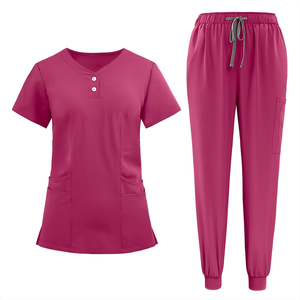 Conjunto de Uniformes Médicos Unisex en Oferta, Transpirables, Resistentes a las Manchas, con Logotipo Personalizado, Antiarrugas, para Hospitales y Cuidado de Mascotas - Product Image 1